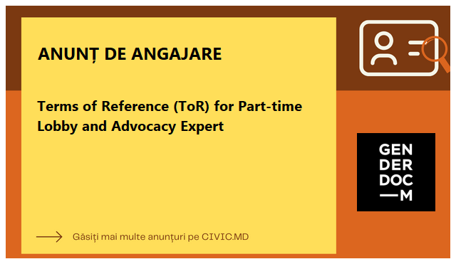 Terms of Reference (ToR) for Part-time Lobby and Advocacy Expert