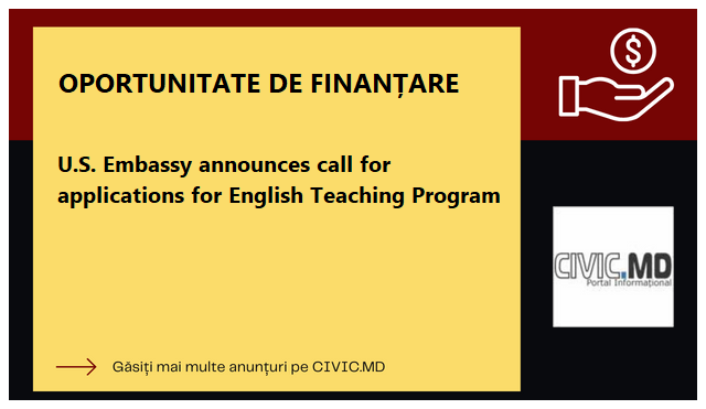U.S. Embassy announces call for applications for English Teaching Program