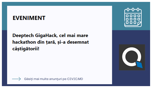Deeptech GigaHack, cel mai mare hackathon din țară, și-a desemnat câștigătorii!