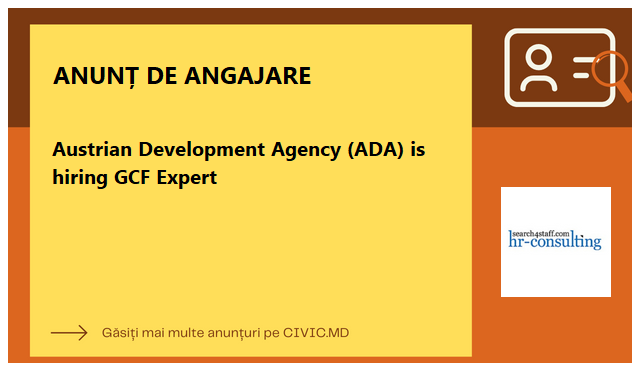 Austrian Development Agency (ADA) is hiring GCF Expert