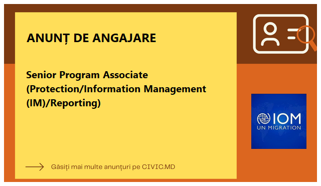 Senior Program Associate (Protection/Information Management (IM)/Reporting)