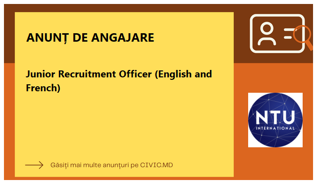 Junior Recruitment Officer (English and French)