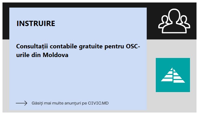 Consultații contabile gratuite pentru OSC-urile din Moldova