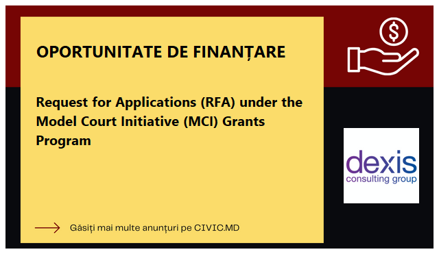Request for Applications (RFA) under the Model Court Initiative (MCI) Grants Program  