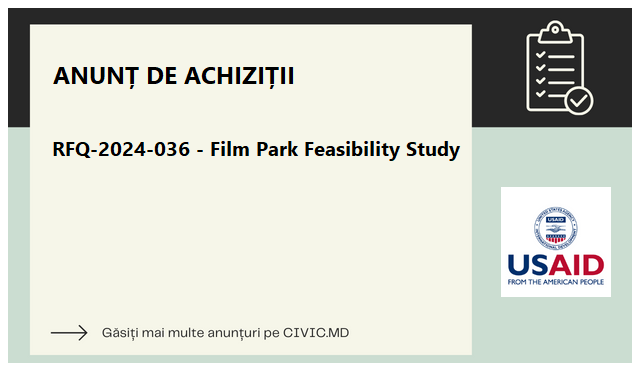 RFQ-2024-036 - Film Park Feasibility Study