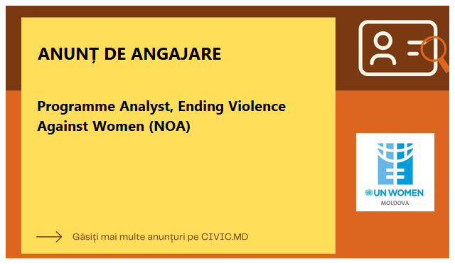 Programme Analyst, Ending Violence Against Women (NOA)