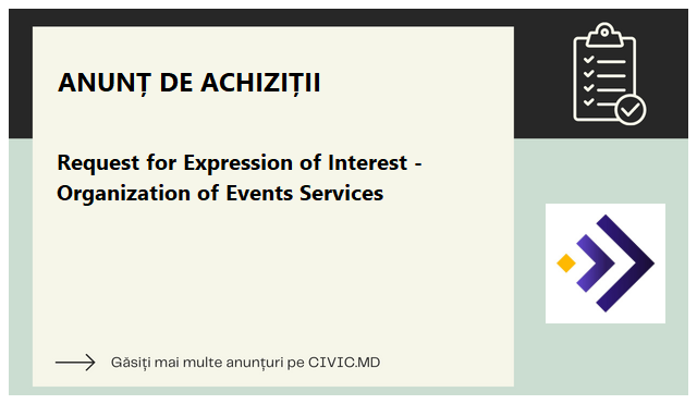 Request for Expression of Interest - Organization of Events Services
