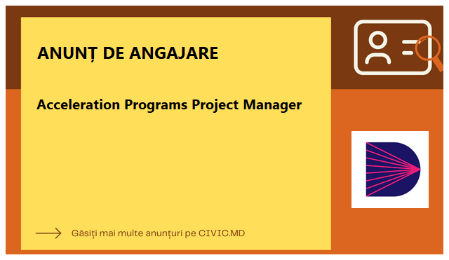 Acceleration Programs Project Manager
